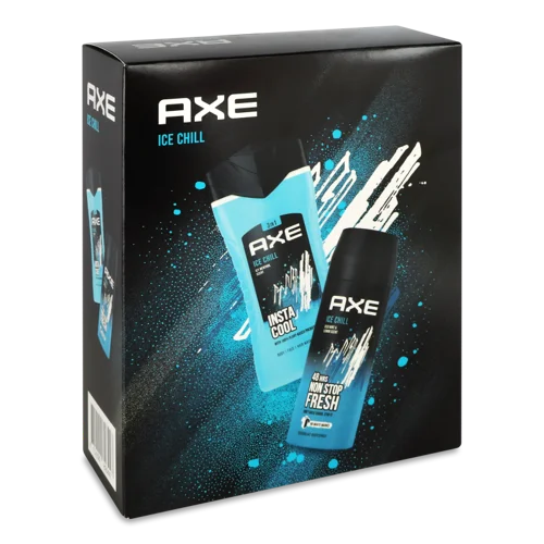 Подарунковий Набір Гель для Душу 250мл + Дезодорант-аерозоль Ice Chill Axe 1шт
