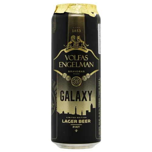 Пиво Volfas Engelman Galaxy світле 5% 0,568л