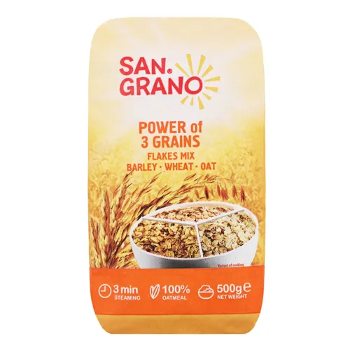 Суміш пластівців Сила 3-х злаків San Grano м/у 500г