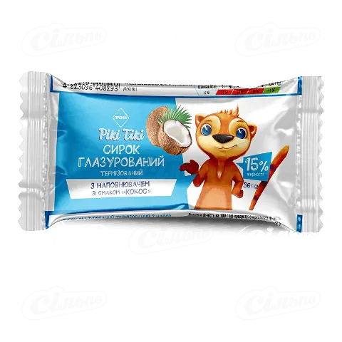 Сирок глазурований «Премія Рікі Тікі»® кокос 15%, 36г