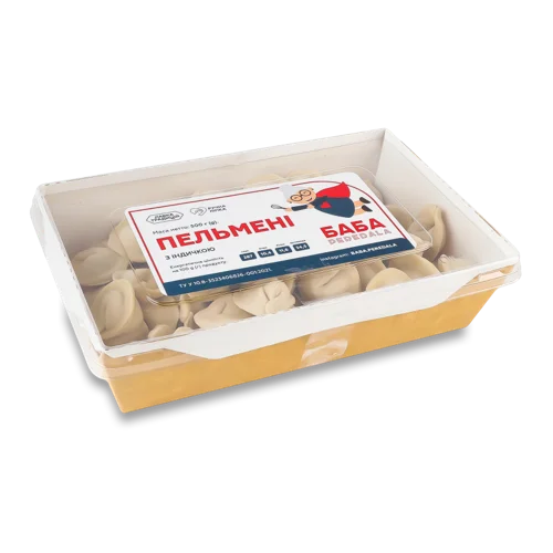 Пельмені З Індичкою Баба Peredala, Картонна Упаковка, 500г