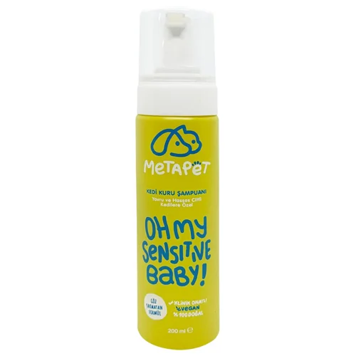 Шампунь Metapet Oh My Sensitive Baby! для котів пінний 200мл