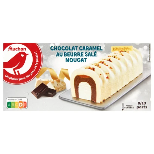 Десерт Auchan Шоколад Солона карамель Нуга 545г