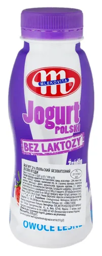 Йогурт 2% безлактозний Лісові ягоди Mlekovita 250г