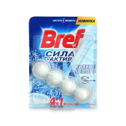 Блоки Для Унітазу Bref Сила Актив Сяючий Білий, 50 г