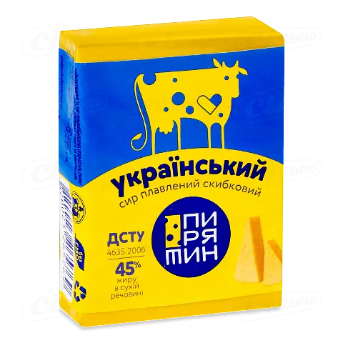 Сир плавлений «Пирятин» «Український» 45%, 70г