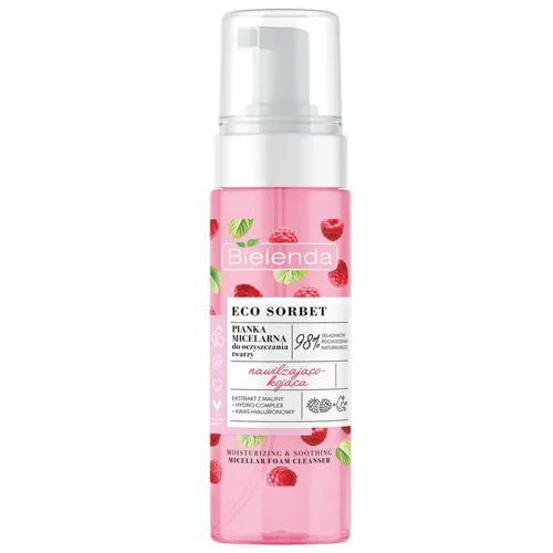 Пінка для обличчя Bielenda Eco Sorbet Raspberry заспокійлива 150мл