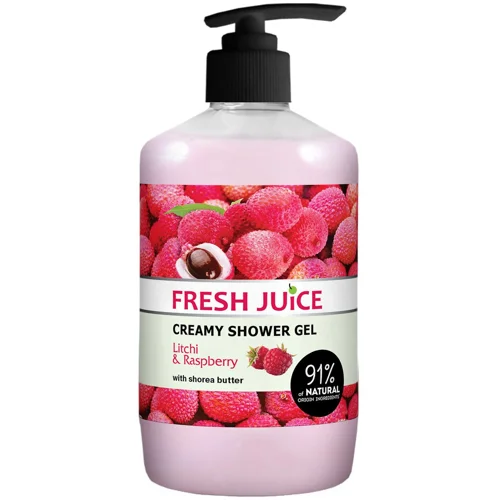 Гель для душу Fresh Juice Лічі та малина 750мл