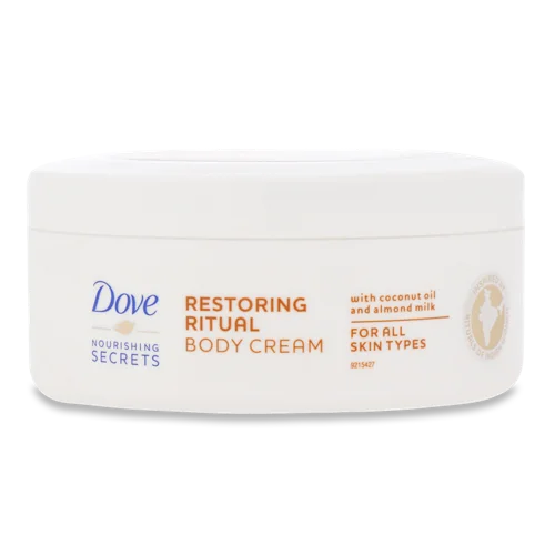 Крем для Тіла З Кокосовою Олією Та Мигдальним Молочком Nourishing Secrets Dove, з/б, 250мл