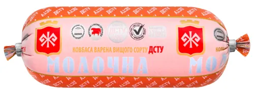Ковбаса варена вищого сорту Молочна М'ясна Гільдія м/у 370г