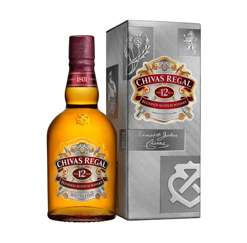 Віскі Chivas Regal 12 років витримки 0.5л 40% в подарунковій упаковці