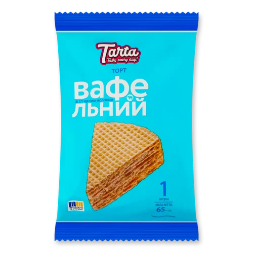 Вафельний Торт Зі Згущеним Молоком, м/у 65г