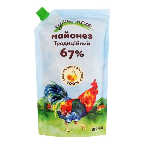 Майонез 67% Традиційний Гуляй-поле д/п 550г