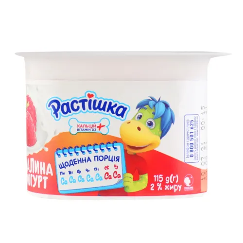 Йогурт 2% Малина Растішка 115г