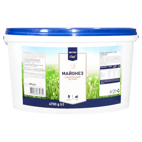 Майонез Metro Chef Європейський 72% 4,7кг