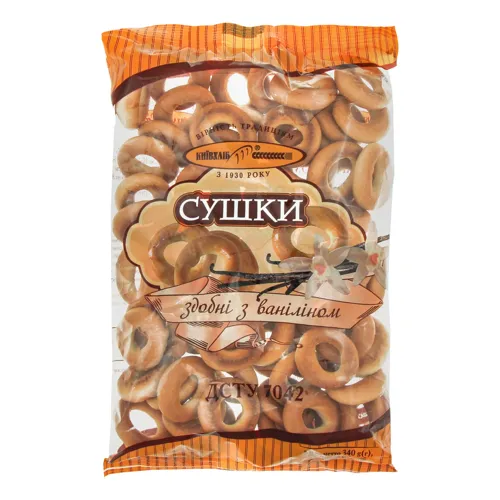 Сушки здобні з ваніліном Київхліб м/у 340г