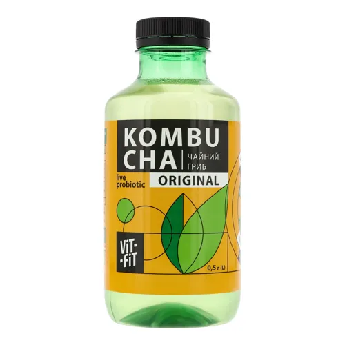 Напій бродіння Чайний гриб Kombucha Original Vit-Fit 0.5л