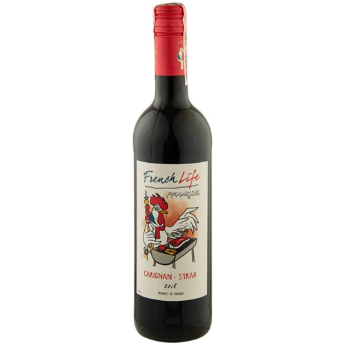 Вино French Life Carignan-Syrah червоне напівсухе 12,5% 0,75л