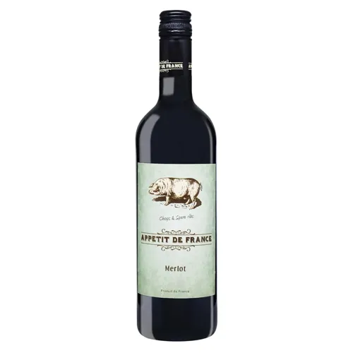 Вино Appetit De France Merlot червоне сухе 13% 0,75л