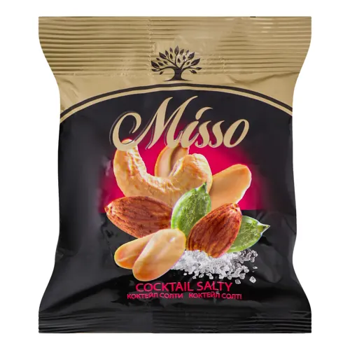 Асорті горіхів та насіння гарбуза Cocktail Salty Misso м/у 60г