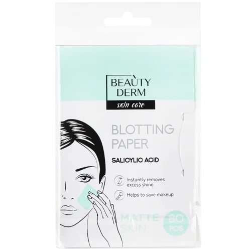 Серветки Beauty Derm Матуючі з саліциловою кислотою для обличчя 80шт