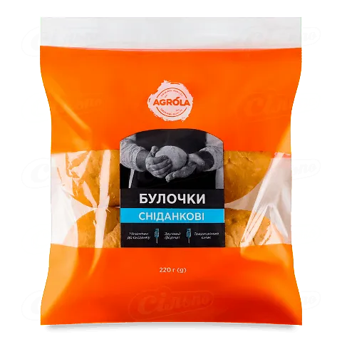 Булочки Agrola Сніданкові, 4*55г