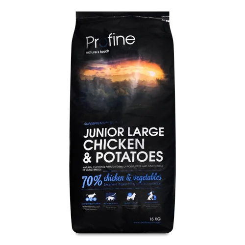 Корм сухий для цуценят і молодих собак великих порід Chicken&Potatoes Profine, в/ґ, м/у 15кг