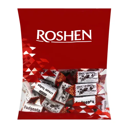 Цукерки з молочно-тираженої маси Fudgenta Roshen м/у 208г