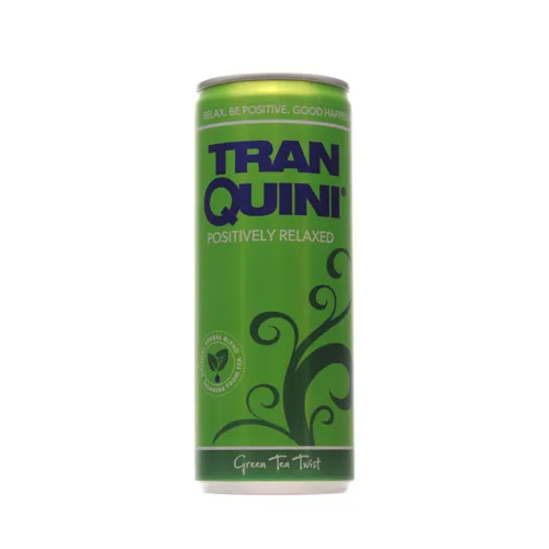 Напій безалкогольний середньогазований Green Tea Twist Tranquini 250мл