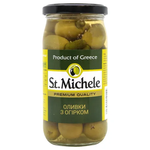 Оливки St.Michele з огірком 380г