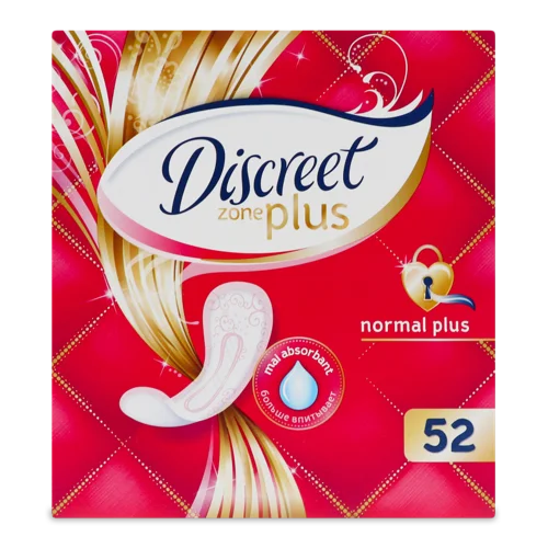 Прокладки Щоденні Normal Plus Zoneplus Discreet, 52 шт