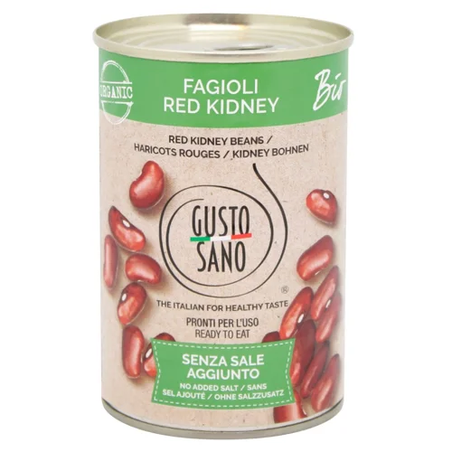 Квасоля червона Gusto Sano органічна 400г