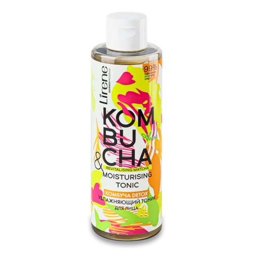 Тонік Для Обличчя Зволожуючий Kombucha Detox Lirene, 200мл