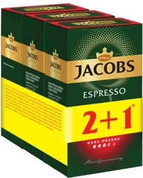 Упаковка молотого кофе Jacobs Espresso 230г х 3 шт