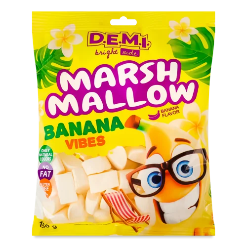 Маршмеллоу Банановий D.E.M.I., В/ґ, 150г