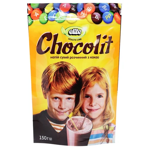 Напій з какао Elite Chocolit сухий розчинний в гранулах, 150г