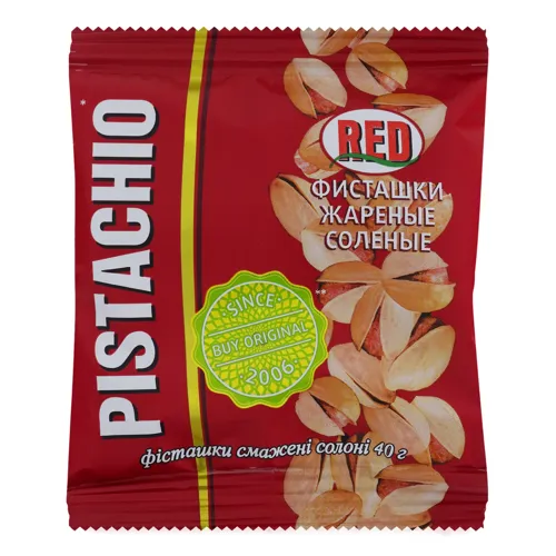 Фісташки смажені солені Red м/у 40г
