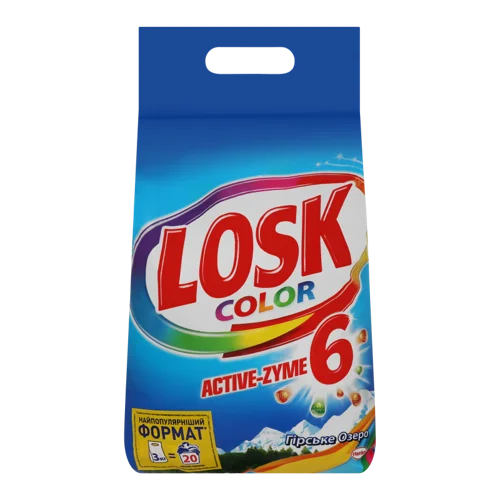 Пральний Порошок Losk Intensiv Color Гірське Озеро, автомат, 3 кг