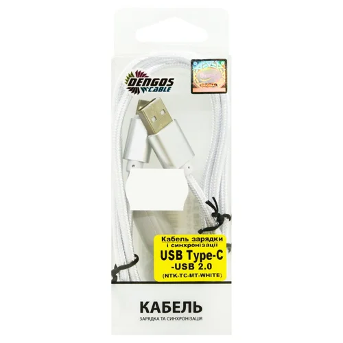 Кабель зарядки та синхронізації для USB Type-C 1м