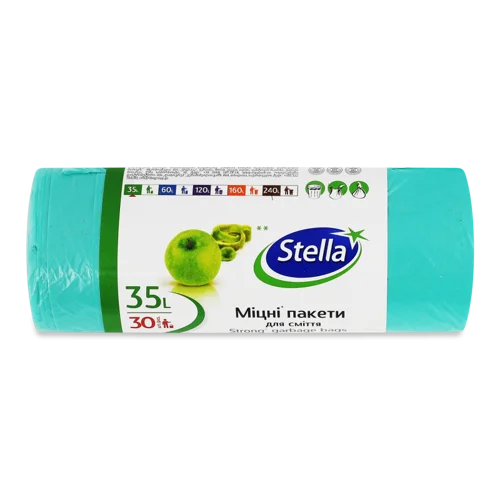 Пакети Для Сміття Міцні 35л Stella 30шт, в/ґ