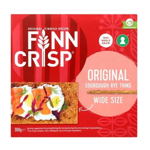 Сухарики житні Oringinal taste широкі з цільнозмеленого борошна 300