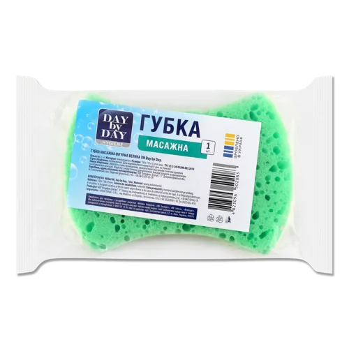 Губка Масажна Фігурна Велика Day by Day, 1шт