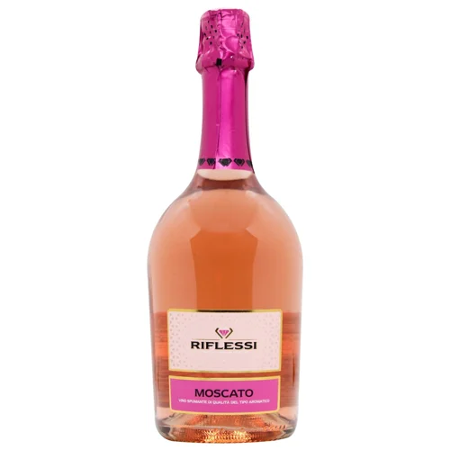 Вино ігристе Riflessi Moscato рожеве солодке 7% 0,75л