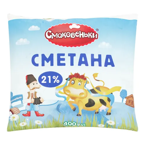 Сметана Смаковеньки 21% п/е