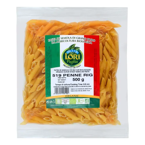 Вироби макаронні з борошна з пшениці твердих сортів Penne Rigate Lori Puglia м/у 500г