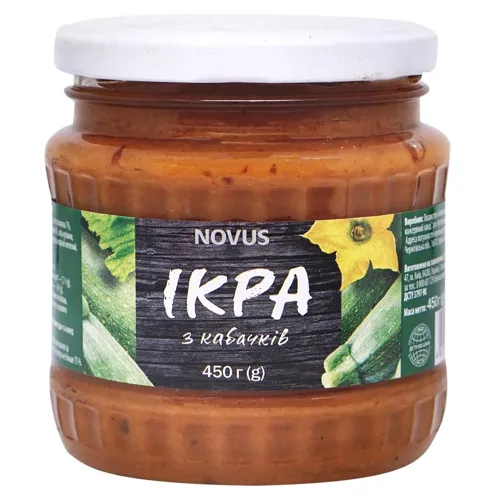 Ікра з кабачків Novus Літня 450г