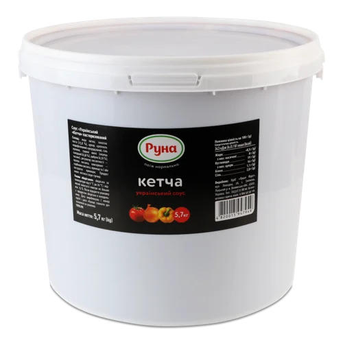 Соус Український Кетча Руна, в/ґ, Відро 5.7кг