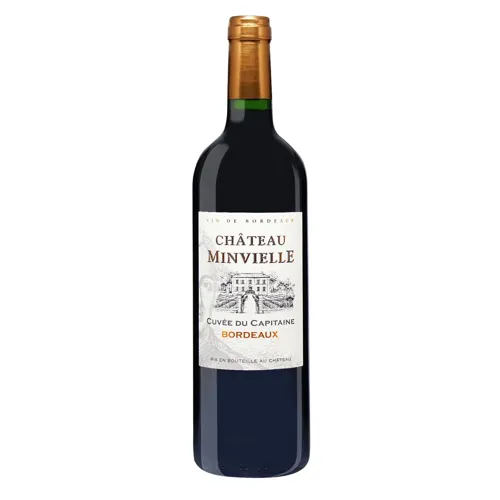 Вино Chateau Minvielle Cuvee du Capitaine Bordeaux червоне сухе 14% 0,75л