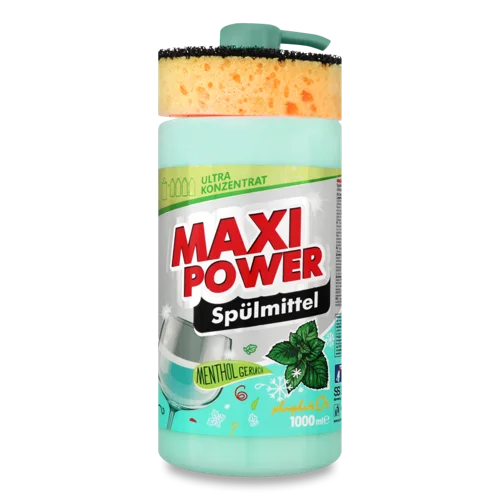 Миючий Засіб Для Посуду З Ароматом М'яти, Maxi Power, 1л