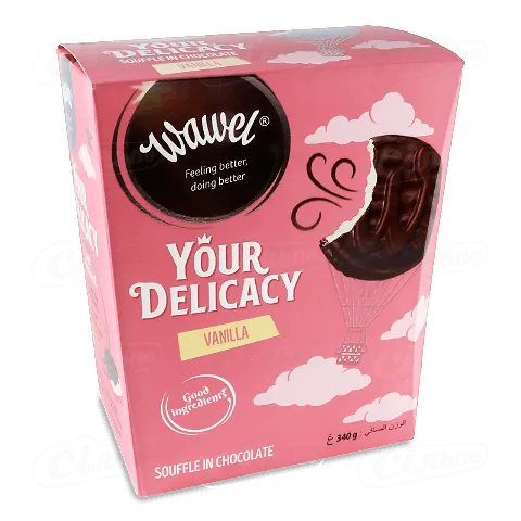 Цукерки Wawel Delicacy Vanilla ваніл суфле в шоколаді, 340г